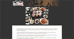 Desktop Screenshot of koreanbarbeque.com.au