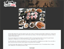 Tablet Screenshot of koreanbarbeque.com.au